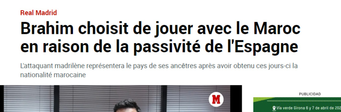 Lions de l’Atlas / Brahim Diaz: Intense agitation médiatique ! Lions de l’Atlas / Brahim Diaz: Intense agitation médiatique !
