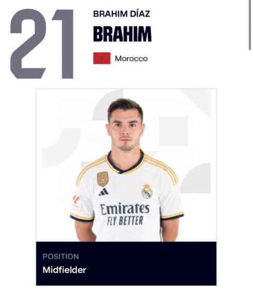 Brahim Diaz: La Liga met à jour sa nouvelle nationalité sportive Brahim Diaz: La Liga met à jour sa nouvelle nationalité sportive
