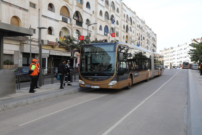Casablanca : le busway fréquenté par une moyenne de 23 000 passagers quotidiens Casablanca : le busway fréquenté par une moyenne de 23 000 passagers quotidiens