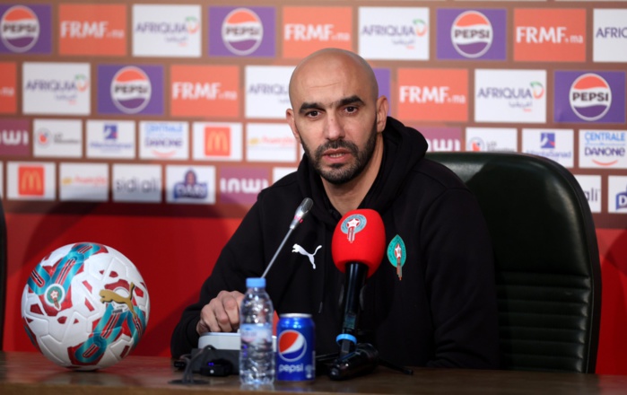 Les matchs contre l’Angola et la Mauritanie, une opportunité pour développer le jeu contre des équipes défensives (Regragui) Les matchs contre l’Angola et la Mauritanie, une opportunité pour développer le jeu contre des équipes défensives (Regragui)