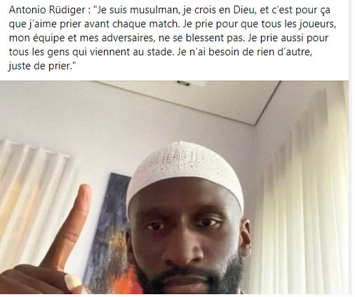 Allemagne / Ramadan :  Antonio Rüdiger victime d’une campagne de dénigrement Allemagne / Ramadan :  Antonio Rüdiger victime d’une campagne de dénigrement