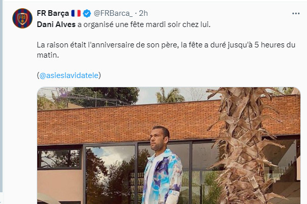 Dani Alves : Les médias ne le lâchent pas !