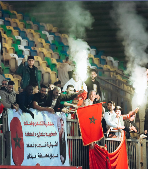 Des Marocains étaient présents pour épauler la RSB en matche aller Des Marocains étaient présents pour épauler la RSB en matche aller