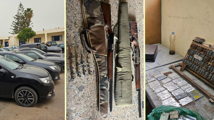 Nador : Démantèlement d'un réseau de trafic international de voitures volées Nador : Démantèlement d'un réseau de trafic international de voitures volées