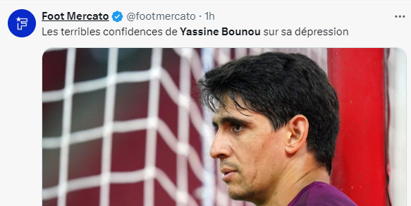 Yassine Bounou: « Je n’étais pas bien. Ce n’était pas moi !  »