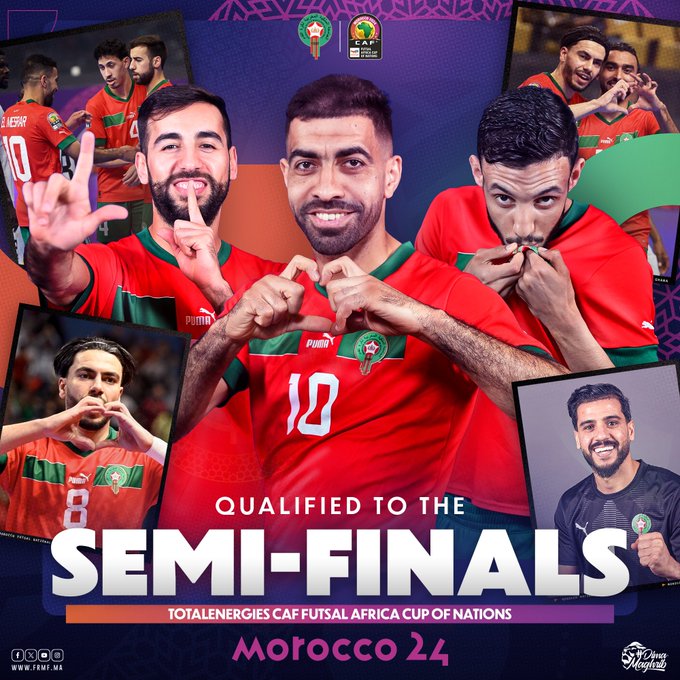 CAN Futsal Maroc 24 / Groupe A: Les Lions qualifiés premiers après un show libre