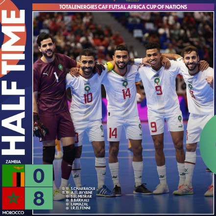 CAN Futsal Maroc 24 / Groupe A: Les Lions qualifiés premiers après un show libre CAN Futsal Maroc 24 / Groupe A: Les Lions qualifiés premiers après un show libre