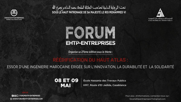 L'enjeu de la reconstruction d'Al Haouz au cœur du Forum annuel de l’Ecole Hassania des Travaux publics L'enjeu de la reconstruction d'Al Haouz au cœur du Forum annuel de l’Ecole Hassania des Travaux publics