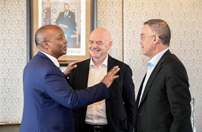 Finale de la CAN Futsal Maroc 24 : Arrivée du Président de la FIFA à Rabat Finale de la CAN Futsal Maroc 24 : Arrivée du Président de la FIFA à Rabat