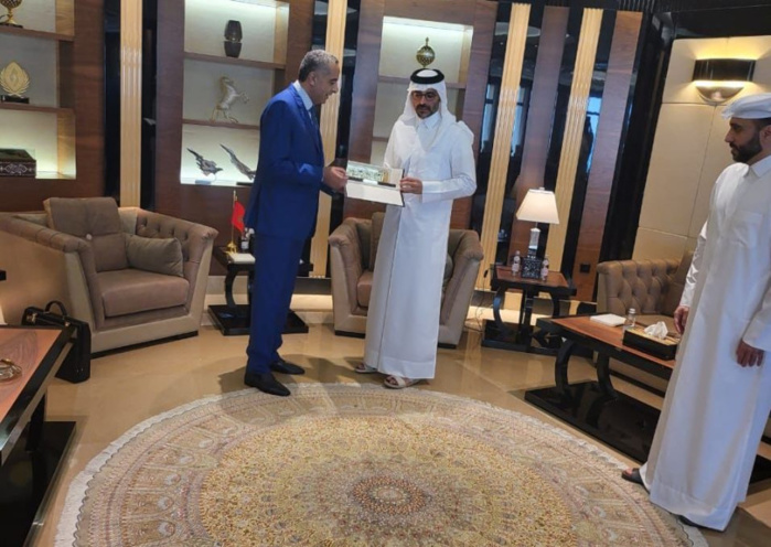 Abdellatif Hammouchi s’entretient avec le Chef du Service de sécurité de l'État du Qatar Abdellatif Hammouchi s’entretient avec le Chef du Service de sécurité de l'État du Qatar
