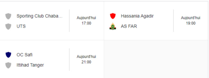 Botola D1/J27 (suite): HUSA-FAR en affiche au début de la soirée Botola D1/J27 (suite): HUSA-FAR en affiche au début de la soirée