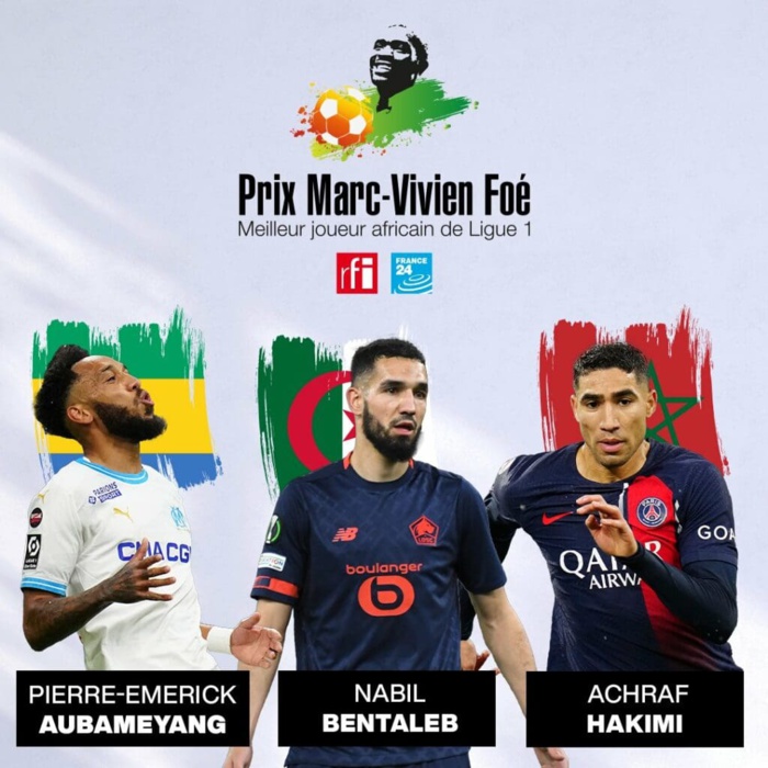 Ligue 1 : Achraf Hakimi deuxième meilleur joueur africain