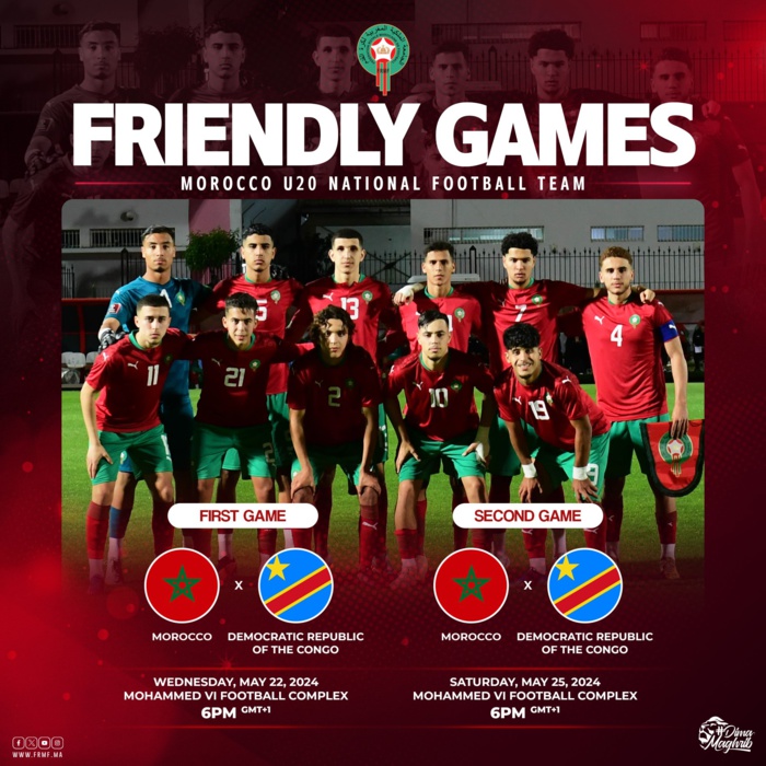 Équipe Nationale masculine U20 : Ce mercredi, une première confrontation contre la RDC Équipe Nationale masculine U20 : Ce mercredi, une première confrontation contre la RDC