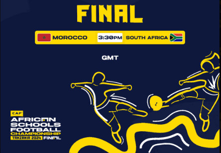 CAF. Finale du Championnat Scolaire de Football Zanzibar 2024 / Cet après-midi, Maroc-Afrique du Sud: Horaire? chaîne? CAF. Finale du Championnat Scolaire de Football Zanzibar 2024 / Cet après-midi, Maroc-Afrique du Sud: Horaire? chaîne?