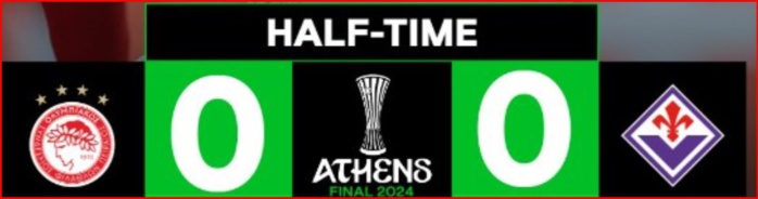 Europa League Conférence: El Kaâbi offre le Trophée à l'Olympiacos ! Europa League Conférence: El Kaâbi offre le Trophée à l'Olympiacos !