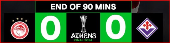 Europa League Conférence: El Kaâbi offre le Trophée à l'Olympiacos ! Europa League Conférence: El Kaâbi offre le Trophée à l'Olympiacos !
