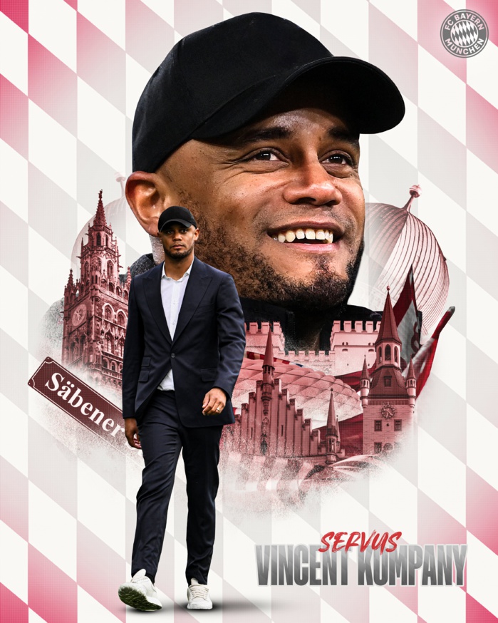 Bayern Munich: Vincent Kompany nouvel entraîneur Bayern Munich: Vincent Kompany nouvel entraîneur