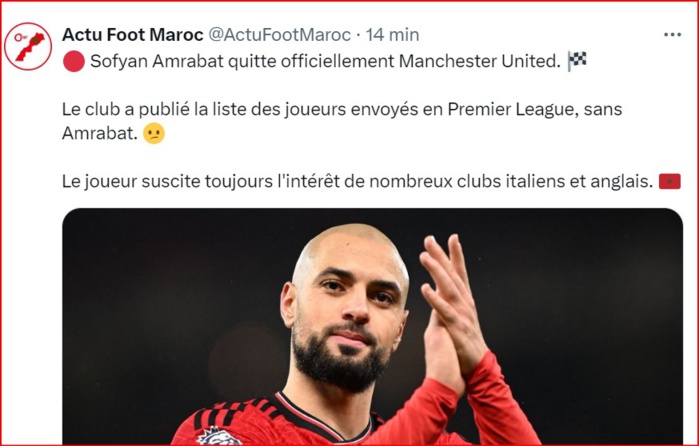 Footballeurs marocains de l’étranger: Manchester United ne lève pas l’option d’achat d’Amrabet ! Footballeurs marocains de l’étranger: Manchester United ne lève pas l’option d’achat d’Amrabet !
