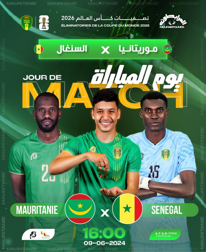Qualifs. CDM 26. Afrique. J4/ le programme de ce dimanche: Mauritanie-Sénégal en affiche Qualifs. CDM 26. Afrique. J4/ le programme de ce dimanche: Mauritanie-Sénégal en affiche