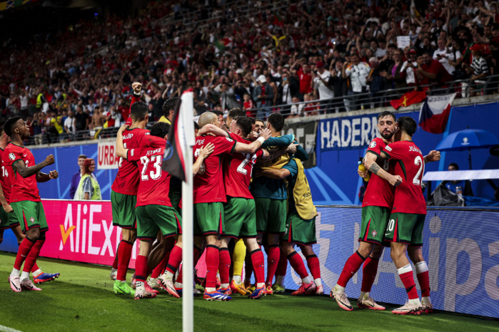 Joie portugaise après le deuxième but synonyme de victoire !