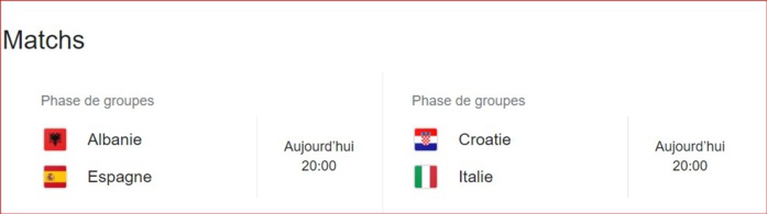 Euro 2024/ J3 .Groupe B ce soir: L’Espagne exceptée, la qualification est toujours en jeu ! Euro 2024/ J3 .Groupe B ce soir: L’Espagne exceptée, la qualification est toujours en jeu !