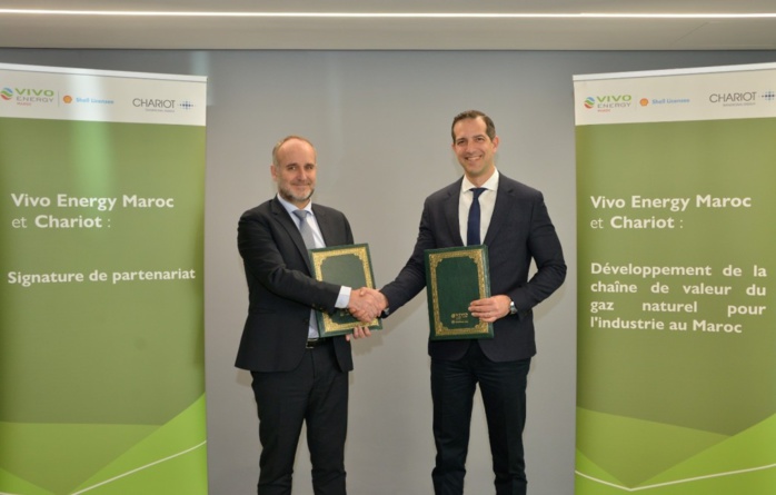 Chariot-Vivo Energy : Un accord pour commercialiser le gaz au Maroc Chariot-Vivo Energy : Un accord pour commercialiser le gaz au Maroc