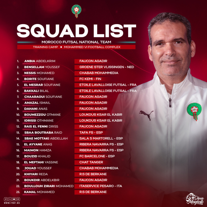 CMD Futsal Ouzbékistan 2024 : L’équipe nationale en préparation au Complexe Mohammed VI de Football. CMD Futsal Ouzbékistan 2024 : L’équipe nationale en préparation au Complexe Mohammed VI de Football.