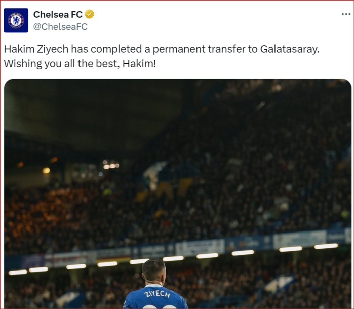 Footballeurs marocains du Monde: Ziyech quitte Chelsea pour Galatasaray Footballeurs marocains du Monde: Ziyech quitte Chelsea pour Galatasaray
