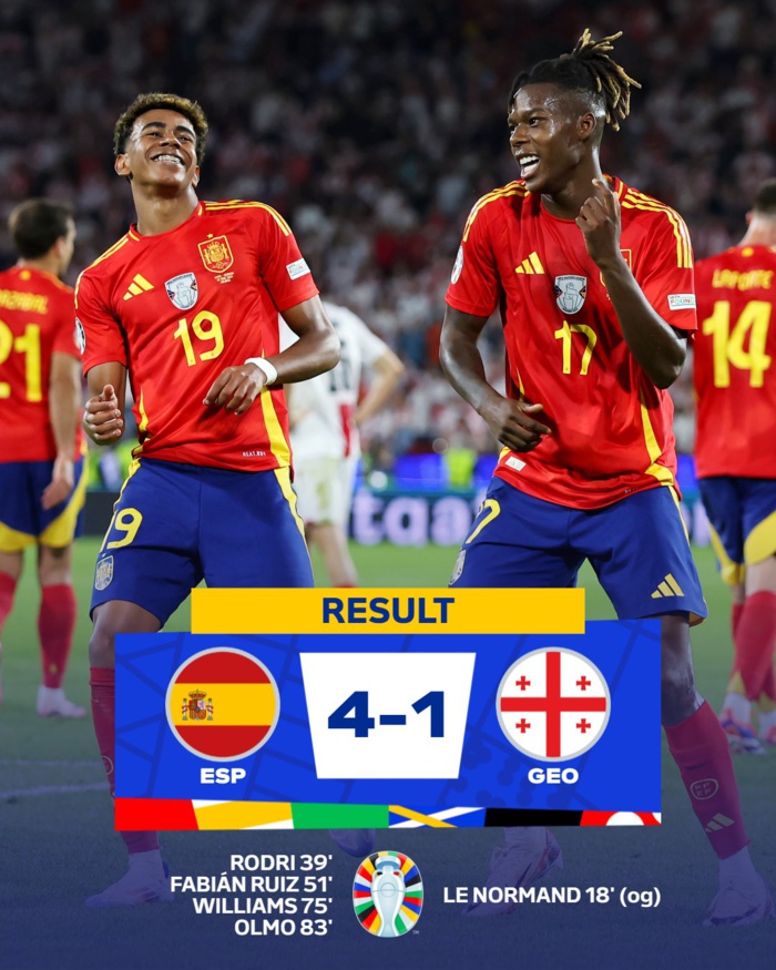Euro  2024 : Un énorme Espagne-Allemagne en quart de finale !