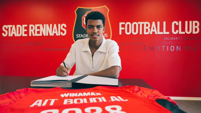 Transfert: Ait Bouhlal joueur de Rennes 2024-2028 Transfert: Ait Bouhlal joueur de Rennes 2024-2028