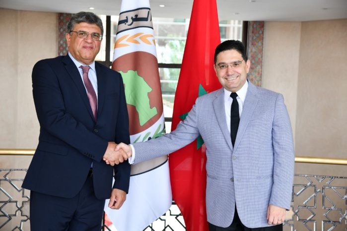Nasser Bourita reçoit le nouveau Secrétaire général de l'UMA, Tarek Ben Salem Nasser Bourita reçoit le nouveau Secrétaire général de l'UMA, Tarek Ben Salem