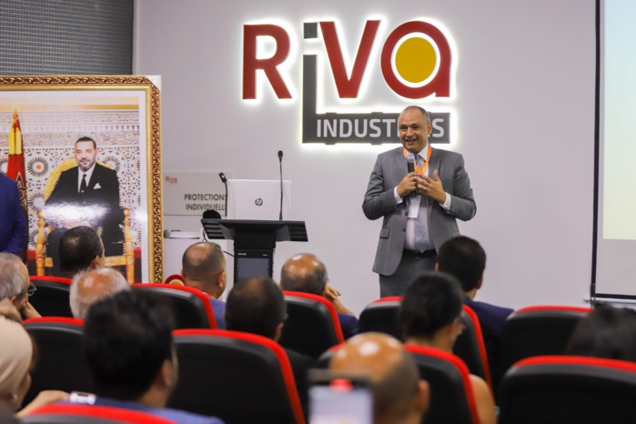 Mezzour visite le complexe sidérurgique de Riva Industries à Jorf Lasfar