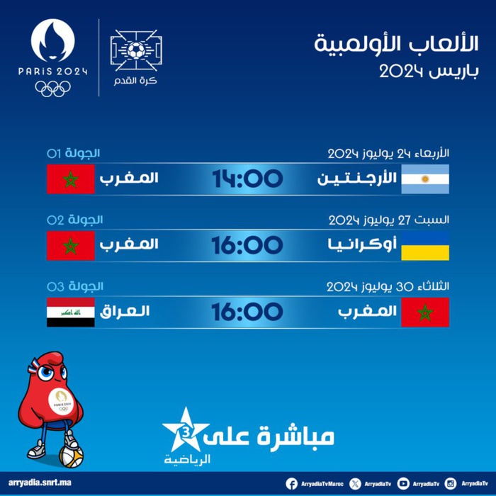 Foot Olympique: Programme des Lions de l'Atlas Foot Olympique: Programme des Lions de l'Atlas