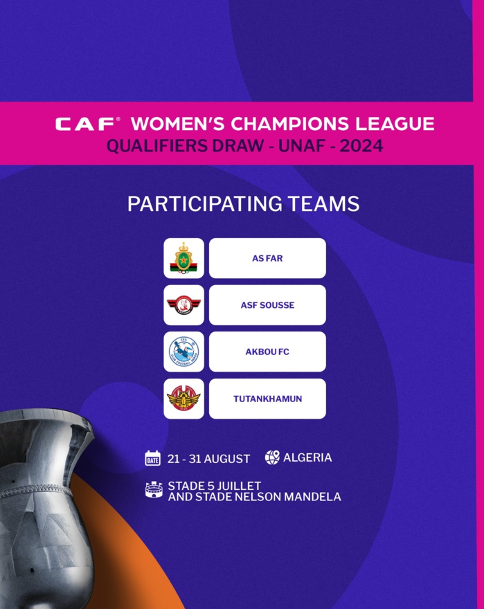 CAF/LDC Féminine: Le calendrier de l’AS FAR connu dans la matinée CAF/LDC Féminine: Le calendrier de l’AS FAR connu dans la matinée