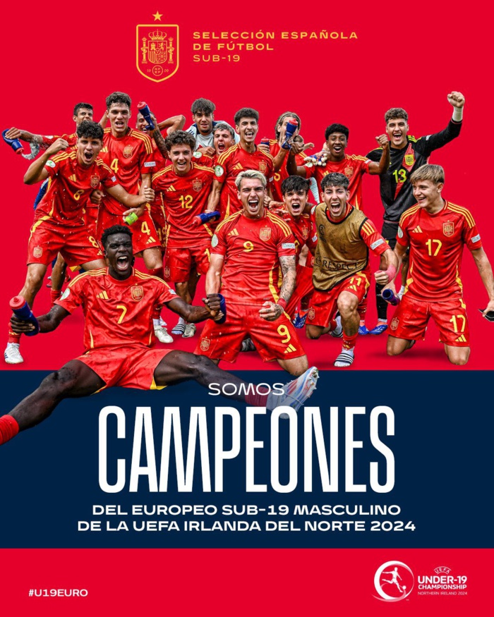 Foot Européen: L’Espagne U19, garçons et filles, Championne d’Europe 2024 ! Foot Européen: L’Espagne U19, garçons et filles, Championne d’Europe 2024 !