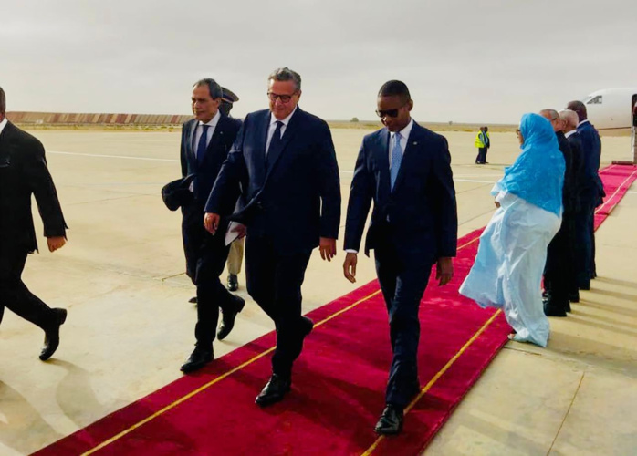 Arrivée de Akhannouch à Nouakchott pour représenter Sa Majesté le Roi à la cérémonie d'investiture du Président mauritanien Arrivée de Akhannouch à Nouakchott pour représenter Sa Majesté le Roi à la cérémonie d'investiture du Président mauritanien