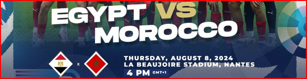 Foot olympique / Maroc-Egypte pour la médaille de bronze : Date ? Horaire ? Lieu ? Foot olympique / Maroc-Egypte pour la médaille de bronze : Date ? Horaire ? Lieu ?