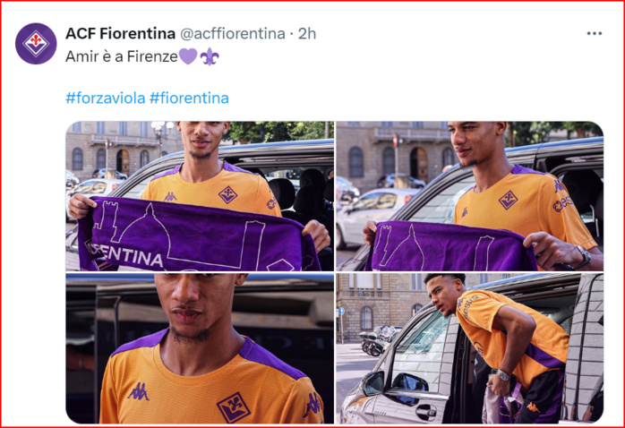 Le club italien officialise l'arrivée de Richardson Le club italien officialise l'arrivée de Richardson