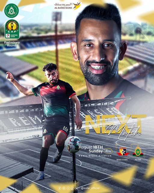 Ligue des champions: L’AS FAR au Nigeria pour sécuriser le match "retour"  Ligue des champions: L’AS FAR au Nigeria pour sécuriser le match "retour"