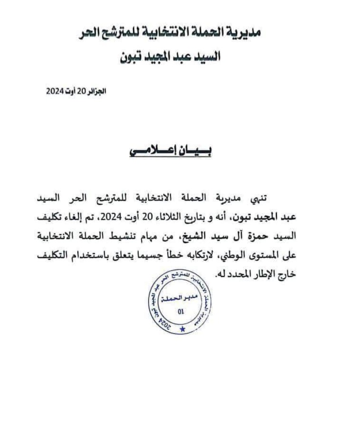 Hamza Al Sid Cheikh, bouc émissaire de l'affaire des 2,4 millions d'euros Hamza Al Sid Cheikh, bouc émissaire de l'affaire des 2,4 millions d'euros