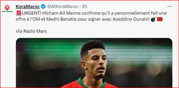 Transfert: Le Wydad veut enrôler Ounahi ! Transfert: Le Wydad veut enrôler Ounahi !