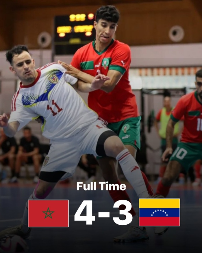 CDM Futsal (préparation): Le Maroc renverse le Venezuela CDM Futsal (préparation): Le Maroc renverse le Venezuela