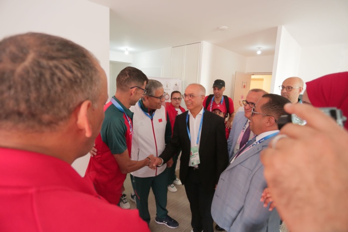 JP-Paris 2024 : Le ministre en visite de l’équipe nationale au Village Paralympique JP-Paris 2024 : Le ministre en visite de l’équipe nationale au Village Paralympique