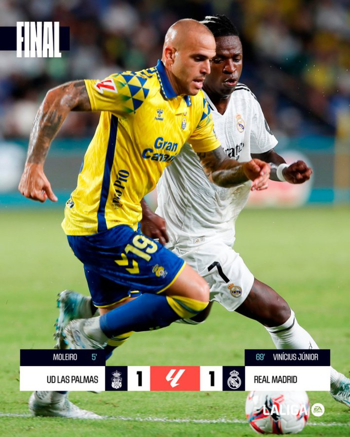 Liga / J3: Le Real cale à Las Palmas Liga / J3: Le Real cale à Las Palmas