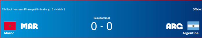 JP Paris 24 / Cécifoot : Un nul entre le Maroc et l’Argentine JP Paris 24 / Cécifoot : Un nul entre le Maroc et l’Argentine