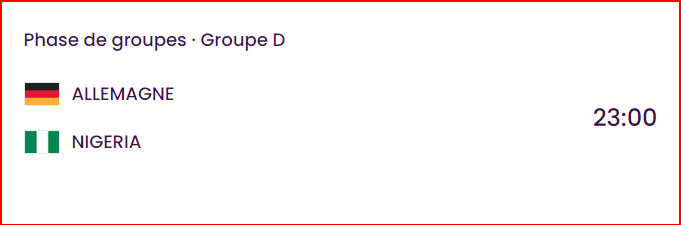 CDM Féminine U20. J2 : Résultats et programme CDM Féminine U20. J2 : Résultats et programme