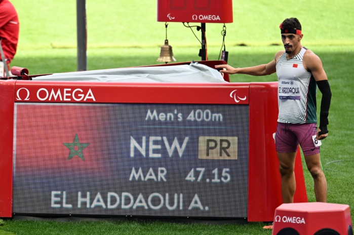 El Haddaoui était le premier à améliorer le record des JP. Photo Chidmii El Haddaoui était le premier à améliorer le record des JP. Photo Chidmii
