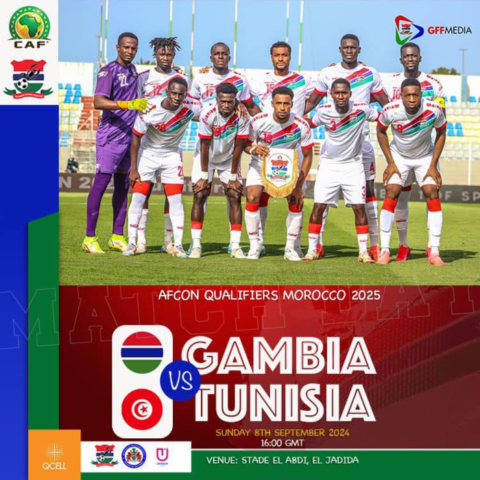 Eliminatoires CAN Maroc 25: Gambie -Tunisie cette après-midi à El Jadida Eliminatoires CAN Maroc 25: Gambie -Tunisie cette après-midi à El Jadida