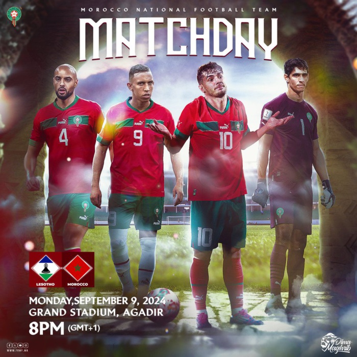Lesotho-Maroc / Composition officielle de l'équipe nationale : Neuf changements ! Lesotho-Maroc / Composition officielle de l'équipe nationale : Neuf changements !