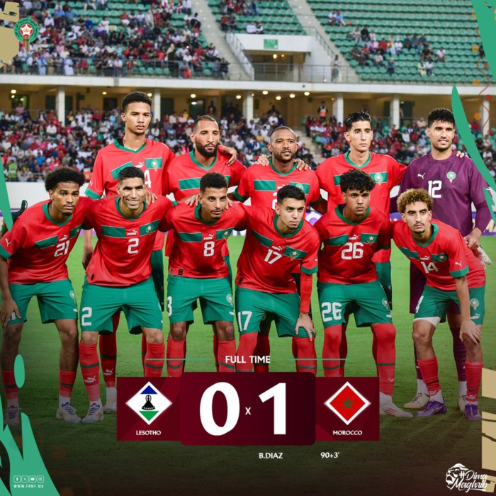 Lesotho-Maroc: Grace à Diaz, une victoire in extremis mais méritée des Lions ! Lesotho-Maroc: Grace à Diaz, une victoire in extremis mais méritée des Lions !